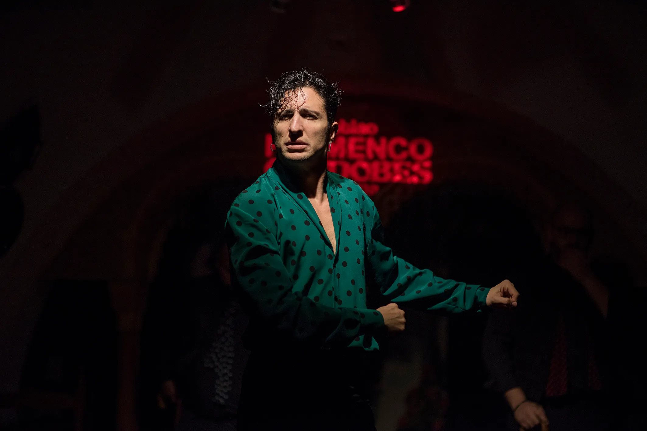 Dancer in green dress